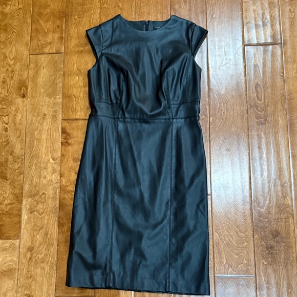 Ann Taylor Dresses & Skirts - Like New Petite 6P Ann Taylor faux Leather Dress